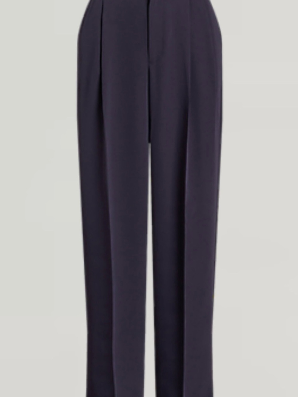 Polo Ralph Lauren women's Bacall Satin straight-leg Pant pleated front waist